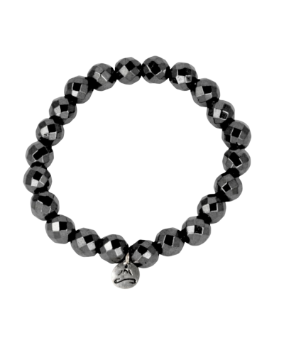 Bracelet hématite à facette grosses billes